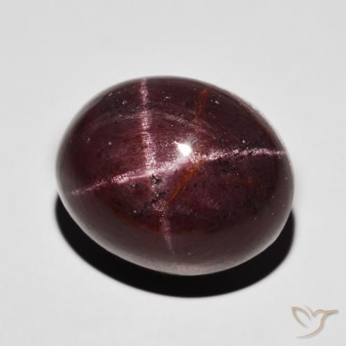 37.00 ct Red Star Garnet Stone, Natural Star Garnet in Oval Cabochon Shape for Sale