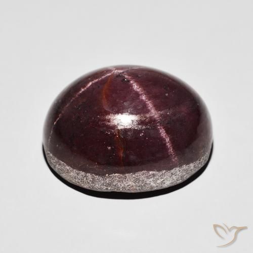Star Garnet Gemstone in 19.1 x 15.7 mm Size for Sale, Star Garnet Stone in Dark Red Color