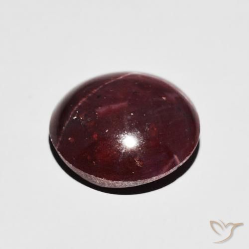 Star Garnet Gemstone in 13 mm (calibrated) Size for Sale, Star Garnet Stone in Dark Red Color