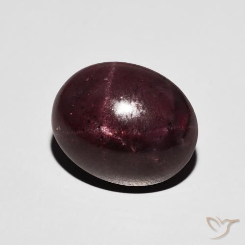 8.98 ct Red Star Garnet Stone, Natural Star Garnet in Oval Cabochon Shape for Sale
