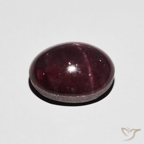 Star Garnet Gemstone in 12 x 10 mm (calibrated) Size for Sale, Star Garnet Stone in Dark Red Color
