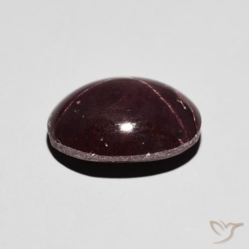 Star Garnet Gemstone in 11.8 x 9.1 mm Size for Sale, Star Garnet Stone in Dark Red Color