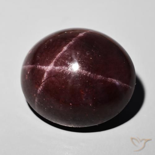55.50 ct Red Star Garnet Stone, Natural Star Garnet in Oval Cabochon Shape for Sale