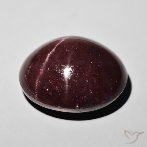 Star Garnet Gemstone in 22.4 x 19.5 mm Size for Sale, Star Garnet Stone in Dark Red Color