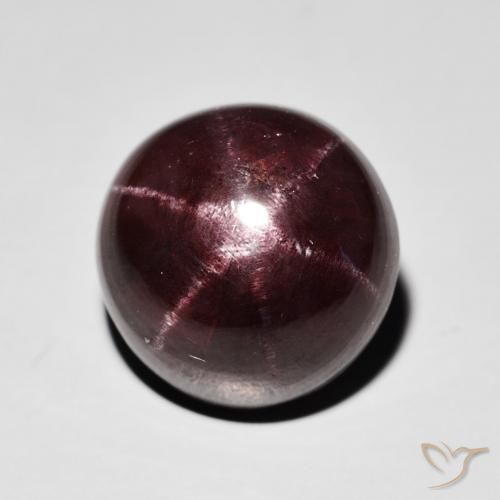 11.67ct Natural Mahogany Red Star Garnet, Round, Opaque