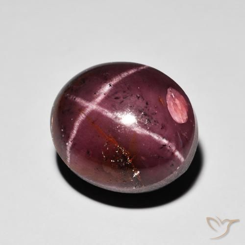 15.64 ct Red Star Garnet Stone, Natural Star Garnet in Oval Cabochon Shape for Sale