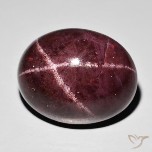 54.33 ct Red Star Garnet Stone, Natural Star Garnet in Oval Cabochon Shape for Sale