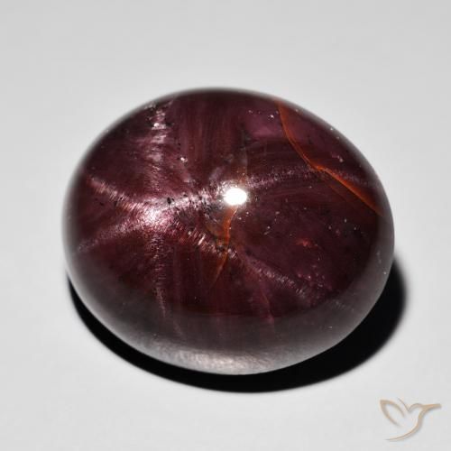 39.09 ct Red Star Garnet Stone, Natural Star Garnet in Oval Cabochon Shape for Sale