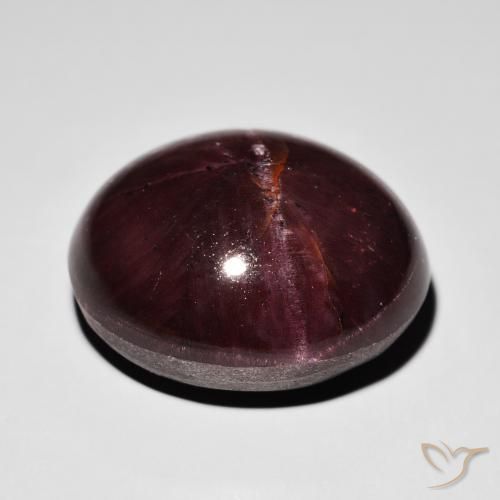 Star Garnet Gemstone in 19.8 x 16.6 mm Size for Sale, Star Garnet Stone in Dark Red Color