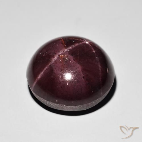 Star Garnet Gemstone in 16 mm (calibrated) Size for Sale, Star Garnet Stone in Mahogany Red Color