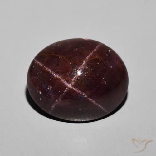 20.07ct Natural Dark Red Star Garnet, Oval, Opaque