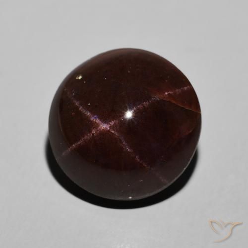 14.41 ct Red Star Garnet Stone, Natural Star Garnet in Round Cabochon Shape for Sale