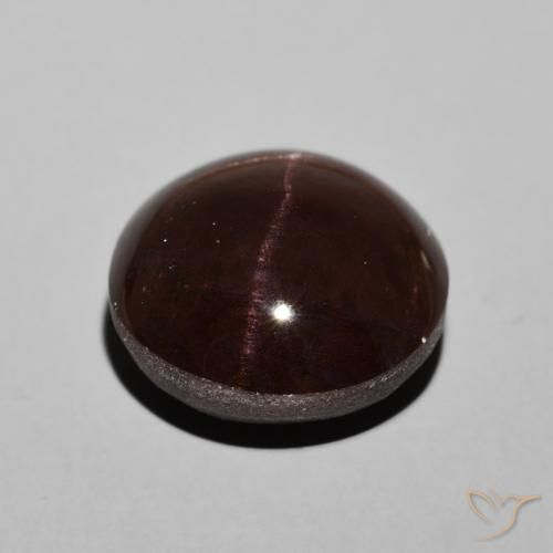 Star Garnet Gemstone in 13 mm (calibrated) Size for Sale, Star Garnet Stone in Dark Red Color
