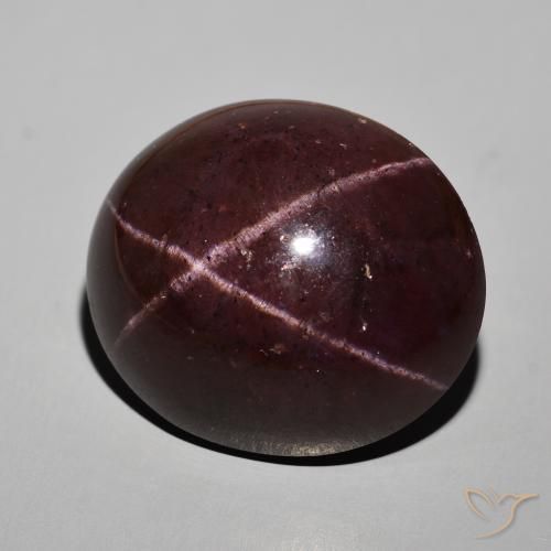 57.92 ct Red Star Garnet Stone, Natural Star Garnet in Oval Cabochon Shape for Sale