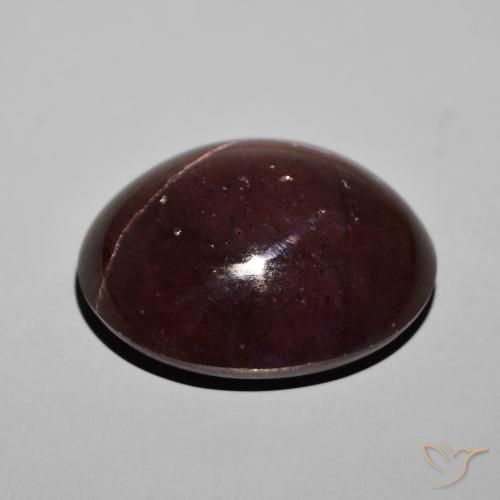 Star Garnet Gemstone in 24.3 x 21.2 mm Size for Sale, Star Garnet Stone in Mahogany Red Color