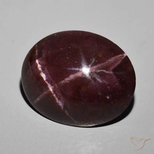69.04 ct Red Star Garnet Stone, Natural Star Garnet in Oval Cabochon Shape for Sale