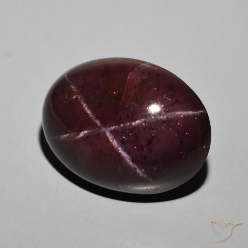 45.48ct Natural Dark Red Star Garnet, Oval, Opaque