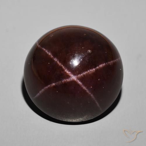 62.52ct Natural Dark Red Star Garnet, Round, Opaque