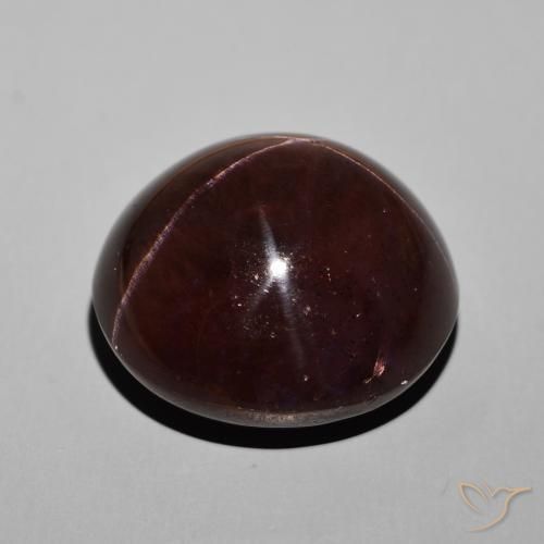 Star Garnet Gemstone in 21.5 mm Size for Sale, Star Garnet Stone in Dark Red Color