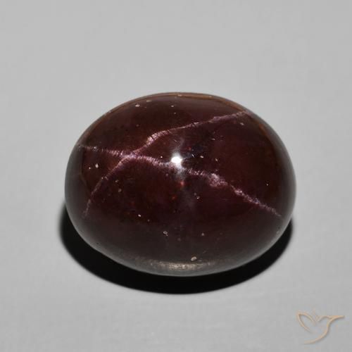 30.58ct Natural Dark Red Star Garnet, Oval, Opaque