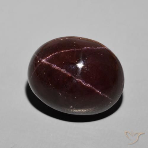 30.58 ct Red Star Garnet Stone, Natural Star Garnet in Oval Cabochon Shape for Sale