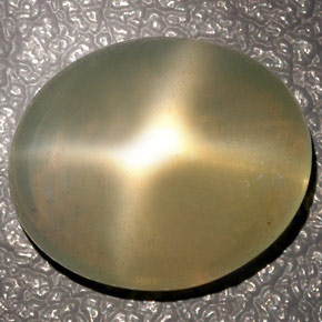 10.27 ct Cream Star Moonstone Gemstone, Star Moonstone Gem in Oval Cabochon Shape for Sale.
