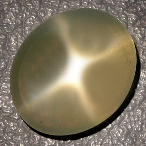 Star Moonstone Gemstone in 15.3 x 13 mm Size for Sale, Star Moonstone Stone in Cream Color