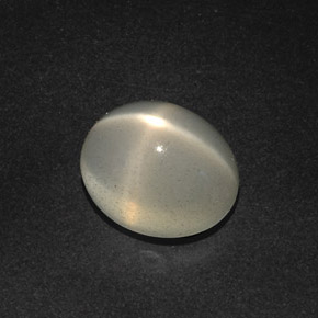 12.51 ct Cream Star Moonstone Stone, Natural Star Moonstone in Oval Cabochon Shape for Sale