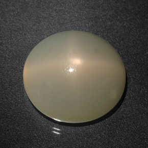 20.86 ct Cream Star Moonstone Gemstone, Star Moonstone Gem in Oval Cabochon Shape for Sale.