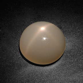 Star Moonstone Gemstone in 17.8 mm Size for Sale, Star Moonstone Stone in Orange Cream Color