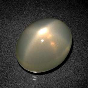 12.93 ct Green Star Moonstone Stone, Natural Star Moonstone in Oval Cabochon Shape for Sale