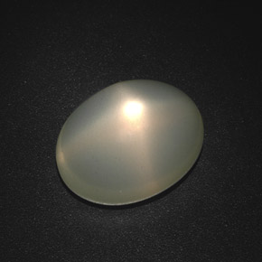 13.21 ct Green Star Moonstone Gemstone, Star Moonstone Gem in Oval Cabochon Shape for Sale.