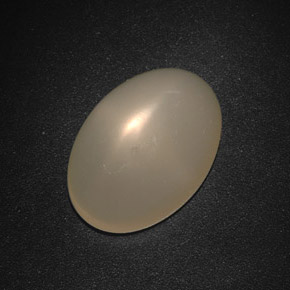 12.67 ct Cream Star Moonstone Stone, Natural Star Moonstone in Oval Cabochon Shape for Sale