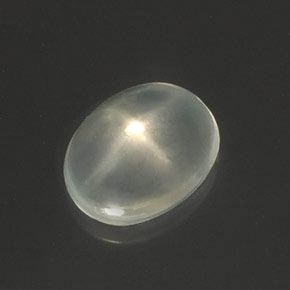 Star Moonstone Gemstone in 10.7 x 8.4 mm Size for Sale, Star Moonstone Stone in White Color