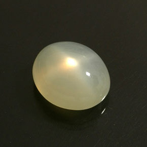 16.95 ct White Star Moonstone Stone, Natural Star Moonstone in Oval Cabochon Shape for Sale