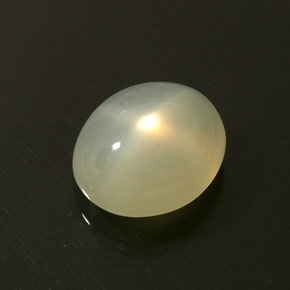 Star Moonstone Gemstone in 18 x 15.5 mm Size for Sale, Star Moonstone Stone in White Color