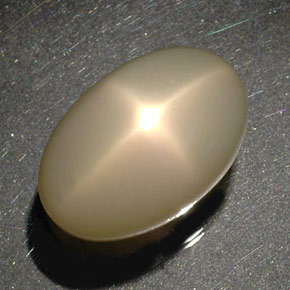 Star Moonstone Gemstone in 21.5 x 14.2 mm Size for Sale, Star Moonstone Stone in Cream Color