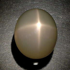 51.60 ct Cream Star Moonstone Stone, Natural Star Moonstone in Oval Cabochon Shape for Sale