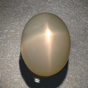29.22 ct Cream Star Moonstone Stone, Natural Star Moonstone in Oval Cabochon Shape for Sale