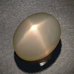 Star Moonstone Gemstone in 19.1 x 15.1 mm Size for Sale, Star Moonstone Stone in Cream Color