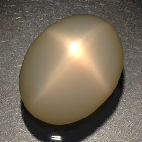Star Moonstone Gemstone in 24.1 x 18.6 mm Size for Sale, Star Moonstone Stone in Cream Color