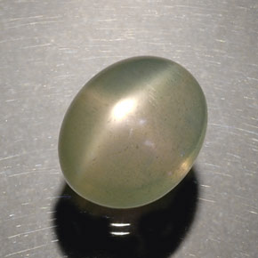 Star Moonstone Gemstone in 11 x 9 mm (calibrated) Size for Sale, Star Moonstone Stone in Green Color