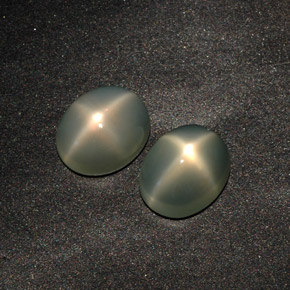 Star Moonstone Gemstone in 11 x 9 mm (calibrated) Size for Sale, Star Moonstone Stone in Light Green Color
