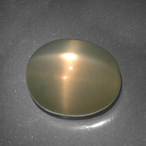 5.11 ct Cream Star Moonstone Stone, Natural Star Moonstone in Oval Cabochon Shape for Sale