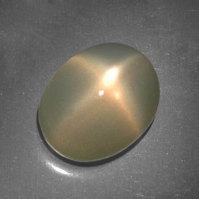 Star Moonstone Gemstone in 11 x 9 mm (calibrated) Size for Sale, Star Moonstone Stone in Cream Color