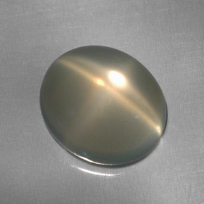 5.00 ct Cream Star Moonstone Gemstone, Star Moonstone Gem in Oval Cabochon Shape for Sale.