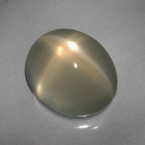 6.08 ct Cream Star Moonstone Stone, Natural Star Moonstone in Oval Cabochon Shape for Sale