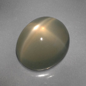 Star Moonstone Gemstone in 12 x 10 mm (calibrated) Size for Sale, Star Moonstone Stone in Cream Color