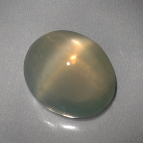 4.82 ct Cream Star Moonstone Stone, Natural Star Moonstone in Oval Cabochon Shape for Sale