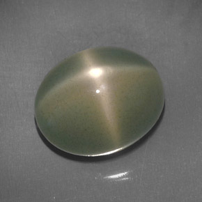 Star Moonstone Gemstone in 11 x 9 mm (calibrated) Size for Sale, Star Moonstone Stone in Yellow Green Color